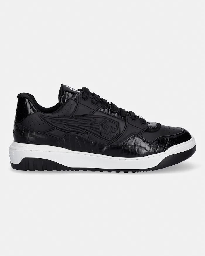 Кожени маратонки Philipp Plein Low-Top Moonwalker
