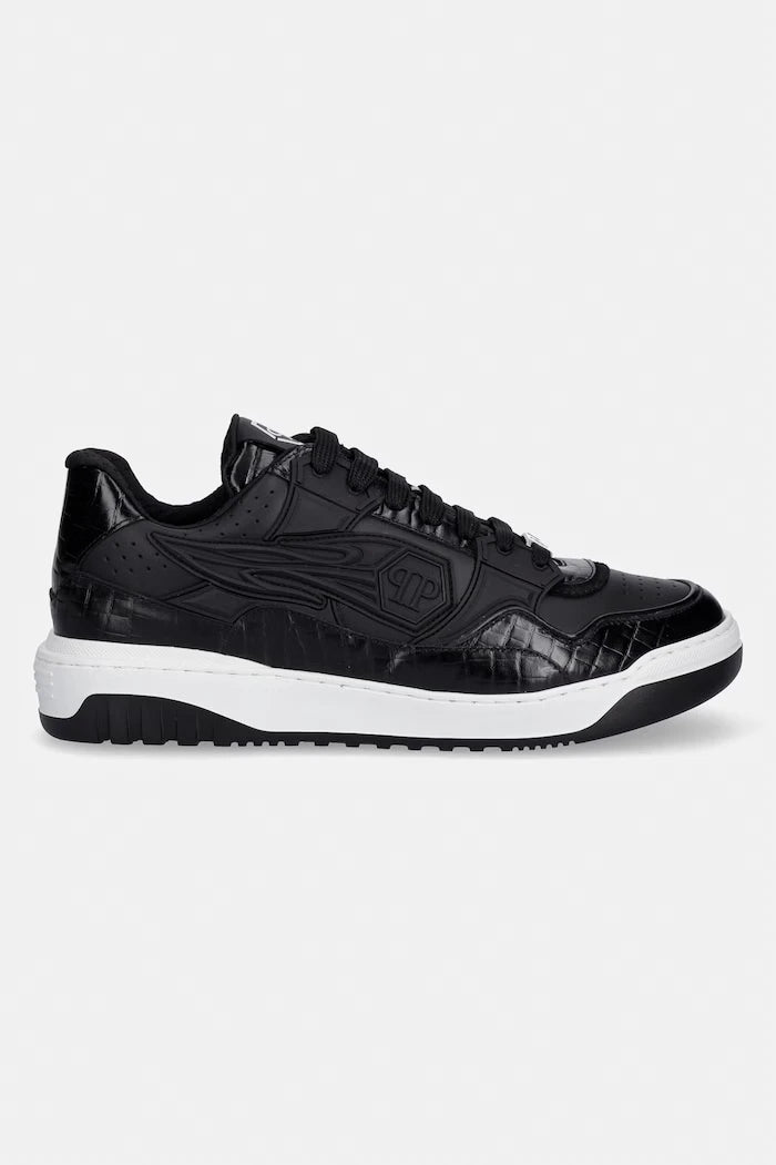 Кожени маратонки Philipp Plein Low-Top Moonwalker