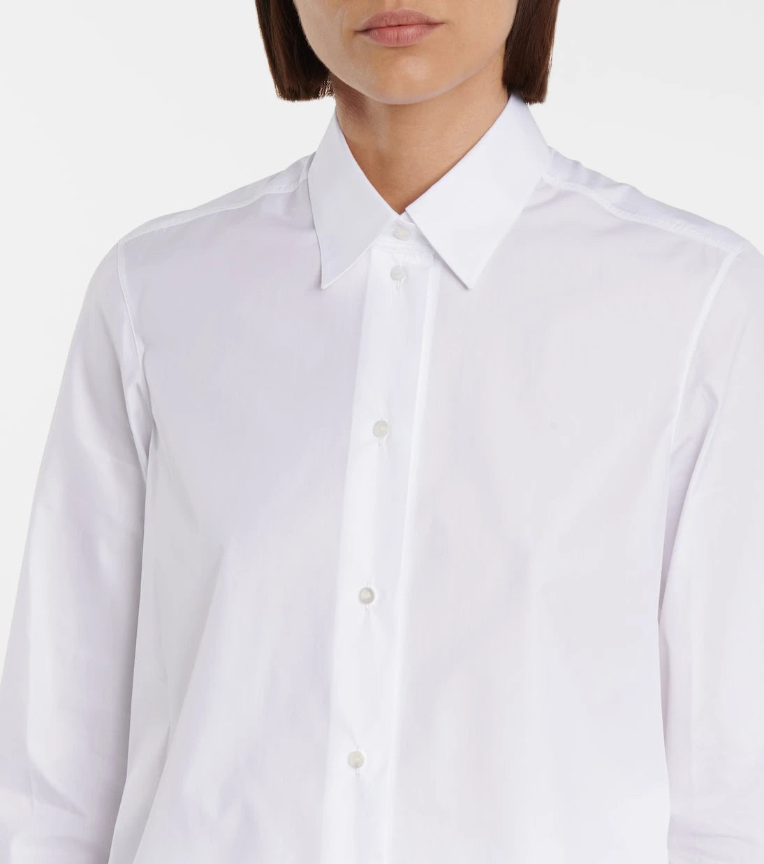 Alaïa - Cotton-blend poplin shirt