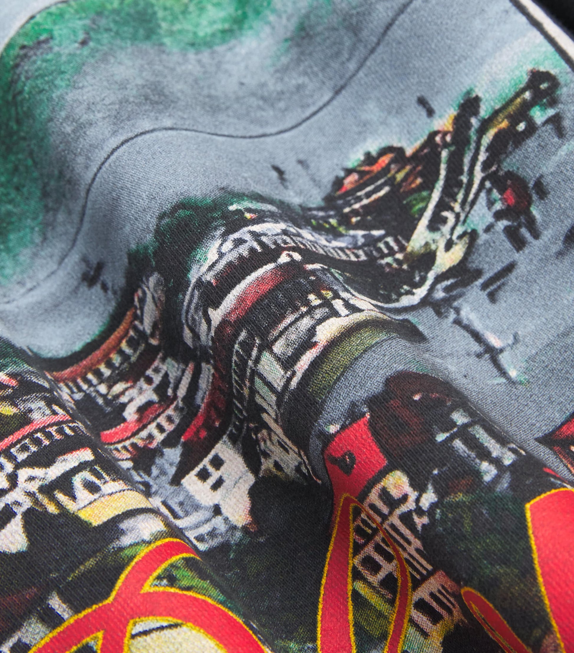 Rhude Black x Harrods Cotton Lago Di Como Hoodie