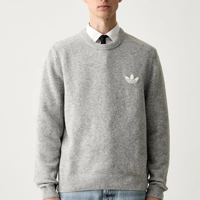 adidas Originals Erkek Yünlü Trefoil Essentials Kazak