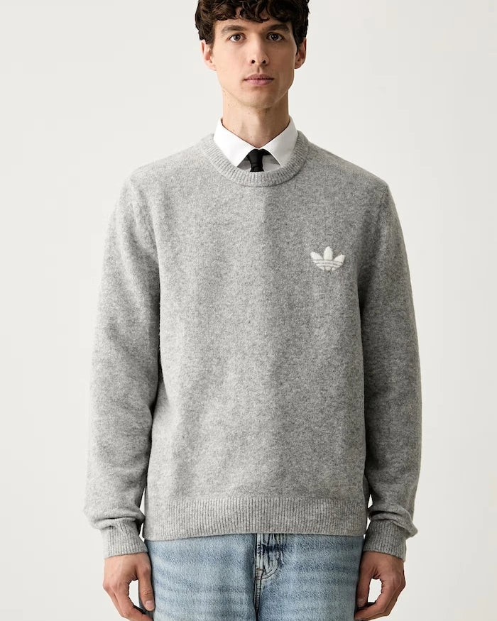 adidas Originals Erkek Yünlü Trefoil Essentials Kazak
