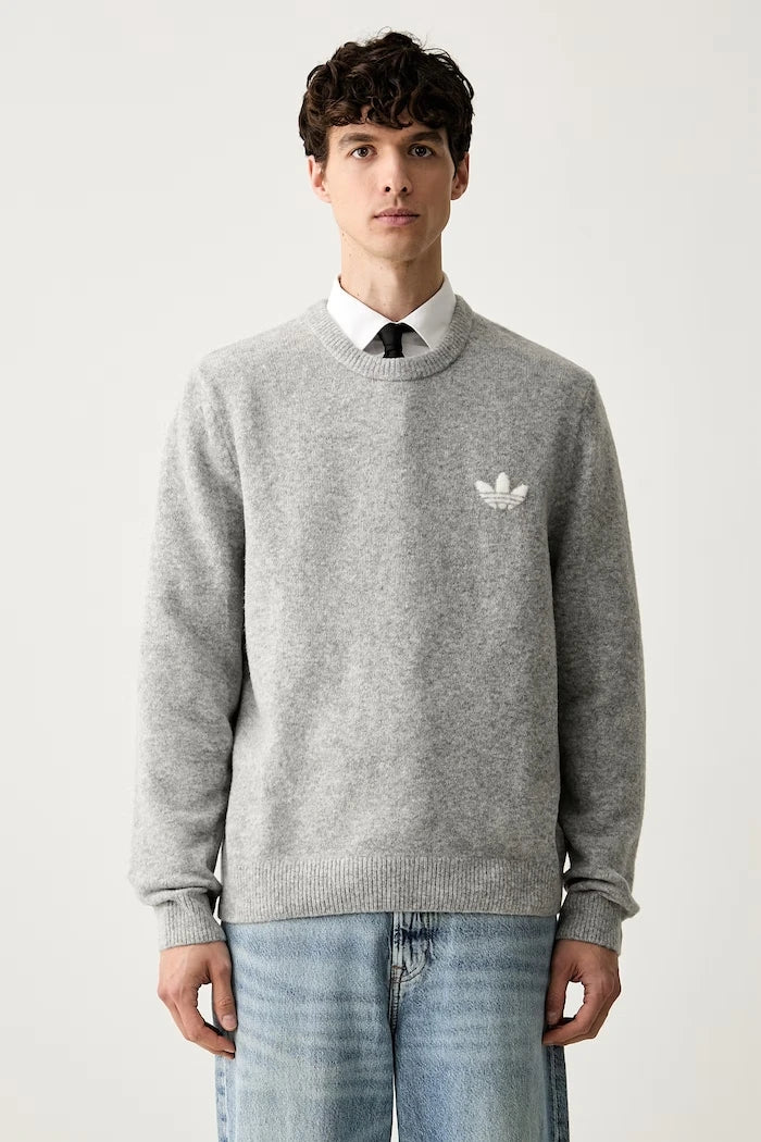 adidas Originals Erkek Yünlü Trefoil Essentials Kazak