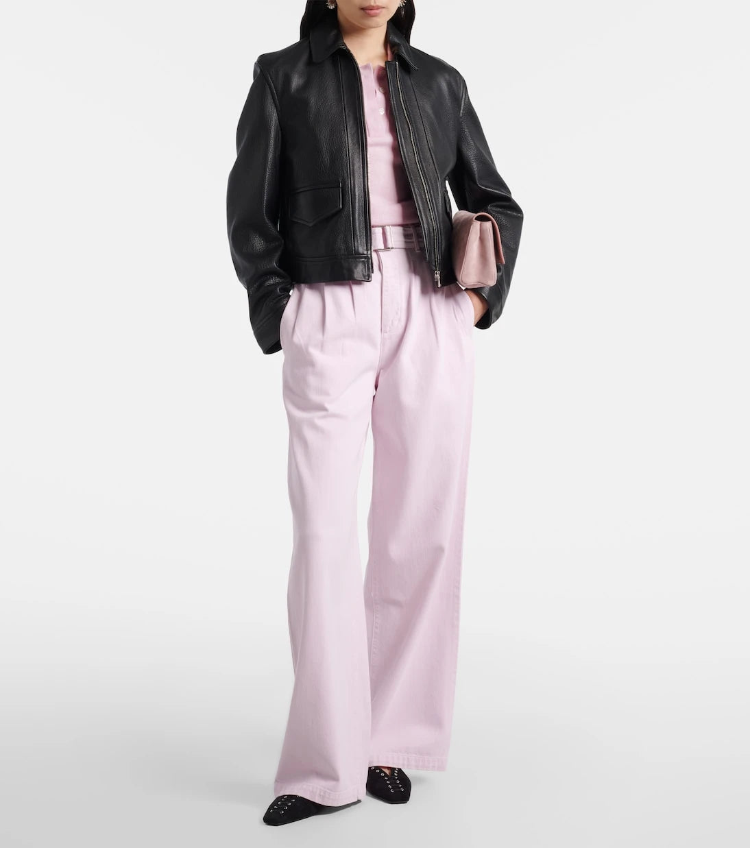 Agolde - x Maria McManus belted wide-leg jeans
