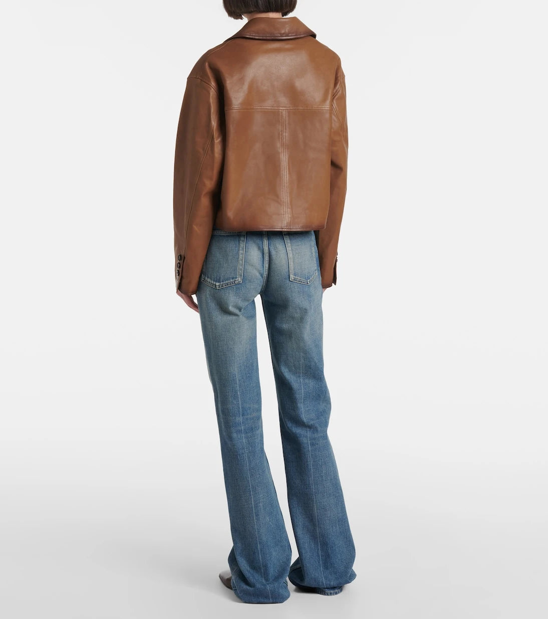 Dorothee Schumacher - Cropped leather jacket