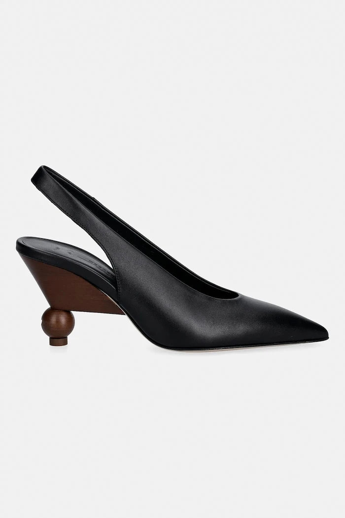 Кожени обувки с тънък ток Weekend Max Mara Wkarito