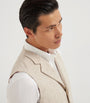 Wool-Cashmere Flecked Waistcoat