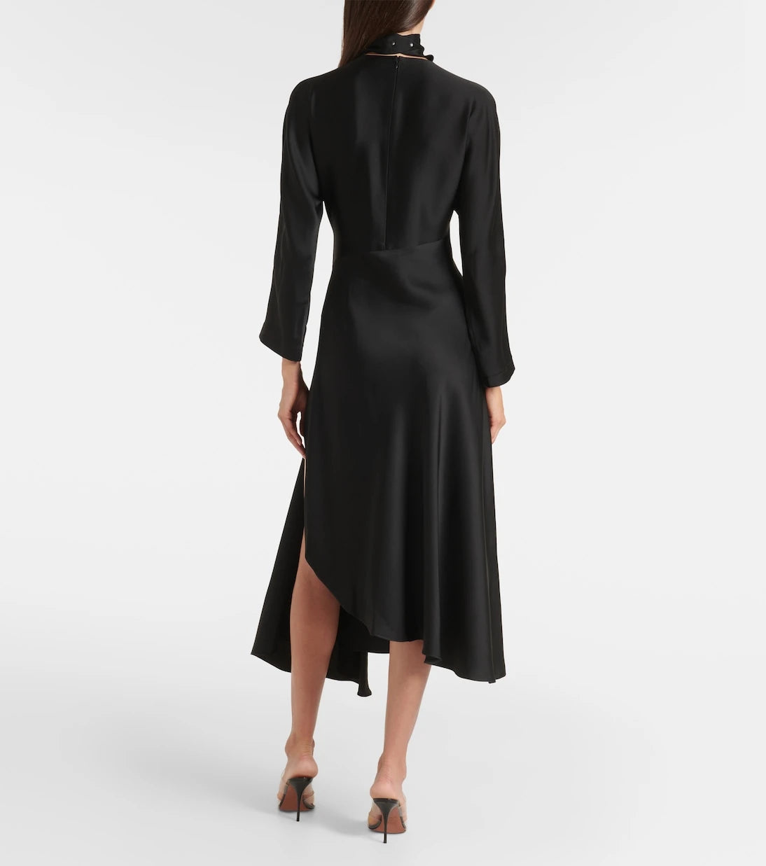 Alaïa - فستان ميدي ستان غير متماثل