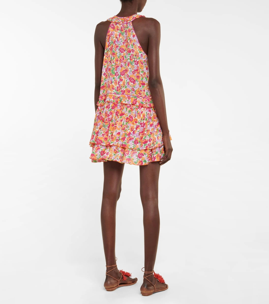 Poupette St Barth - Mae floral ruffled minidress
