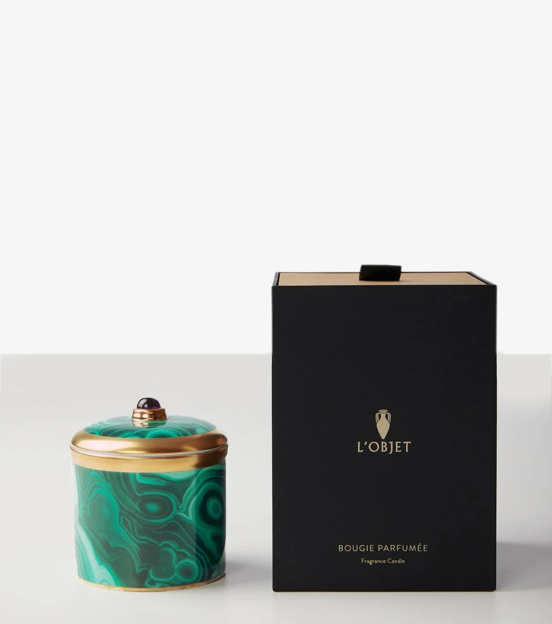 L'Objet - شمعة المرمر الأخضر (الملاكيت)