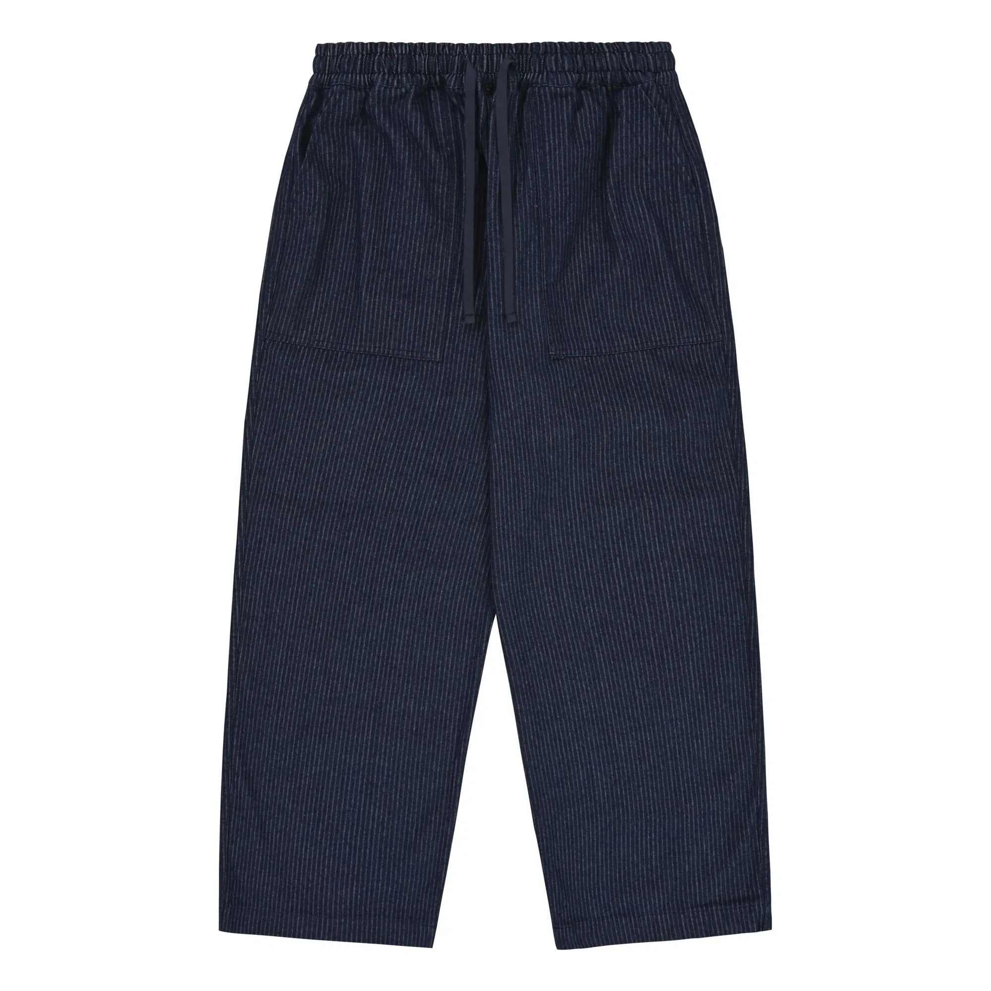 Kappy - Fatigue Denim Striped Pants | Indigo