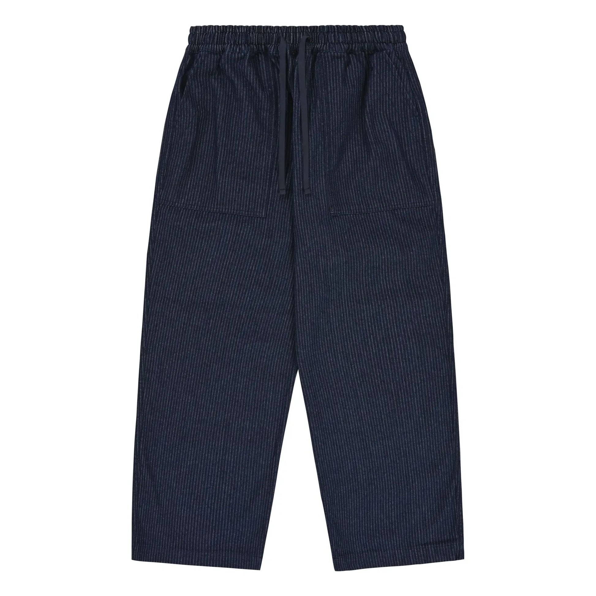 Kappy - Fatigue Denim Striped Pants | Indigo