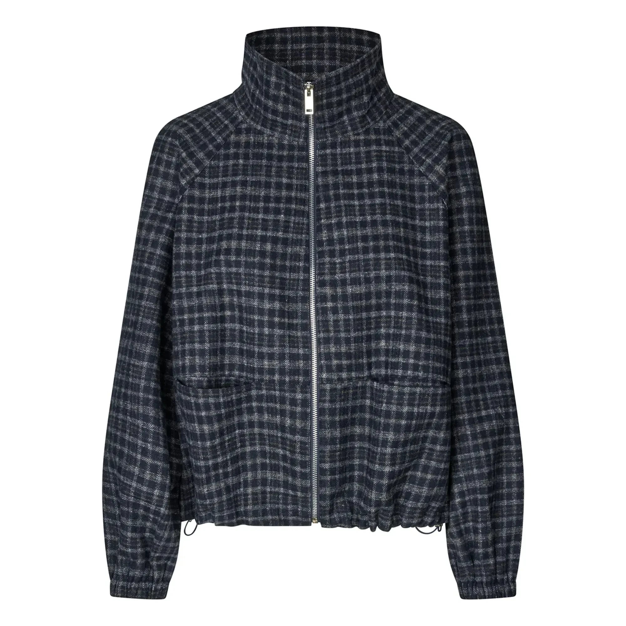 Lollys Laundry - Mae Carreaux Jacket | Midnight blue
