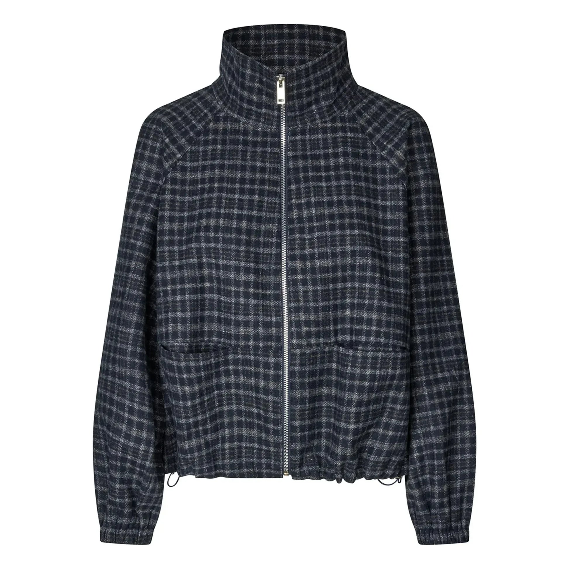 Lollys Laundry - Mae Carreaux Jacket | Midnight blue