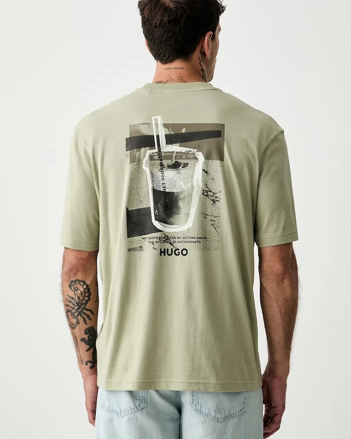 HUGO Blue erkek pamuklu tişört Nurobos