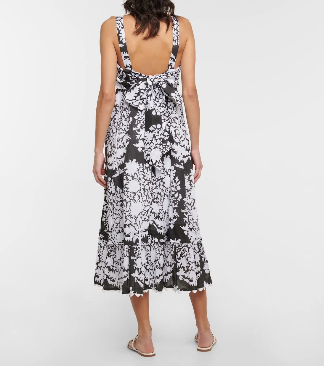 Juliet Dunn - Printed cotton voile midi dress