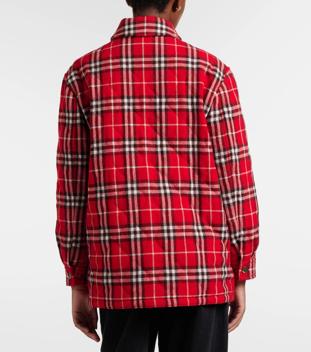 Burberry - Burberry Check padded wool jacket