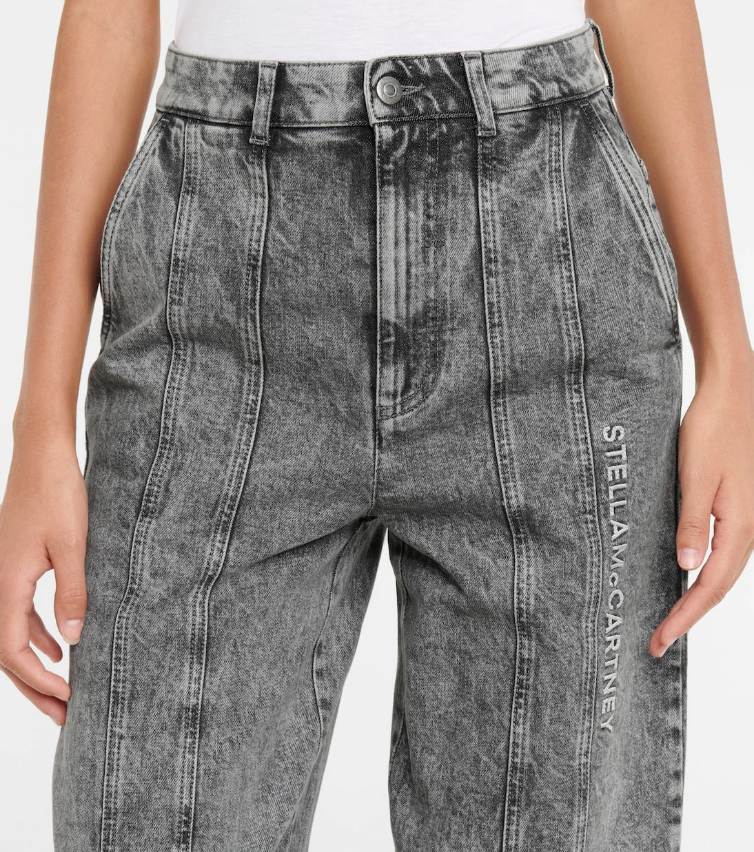 Stella McCartney - High-rise wide-leg jeans