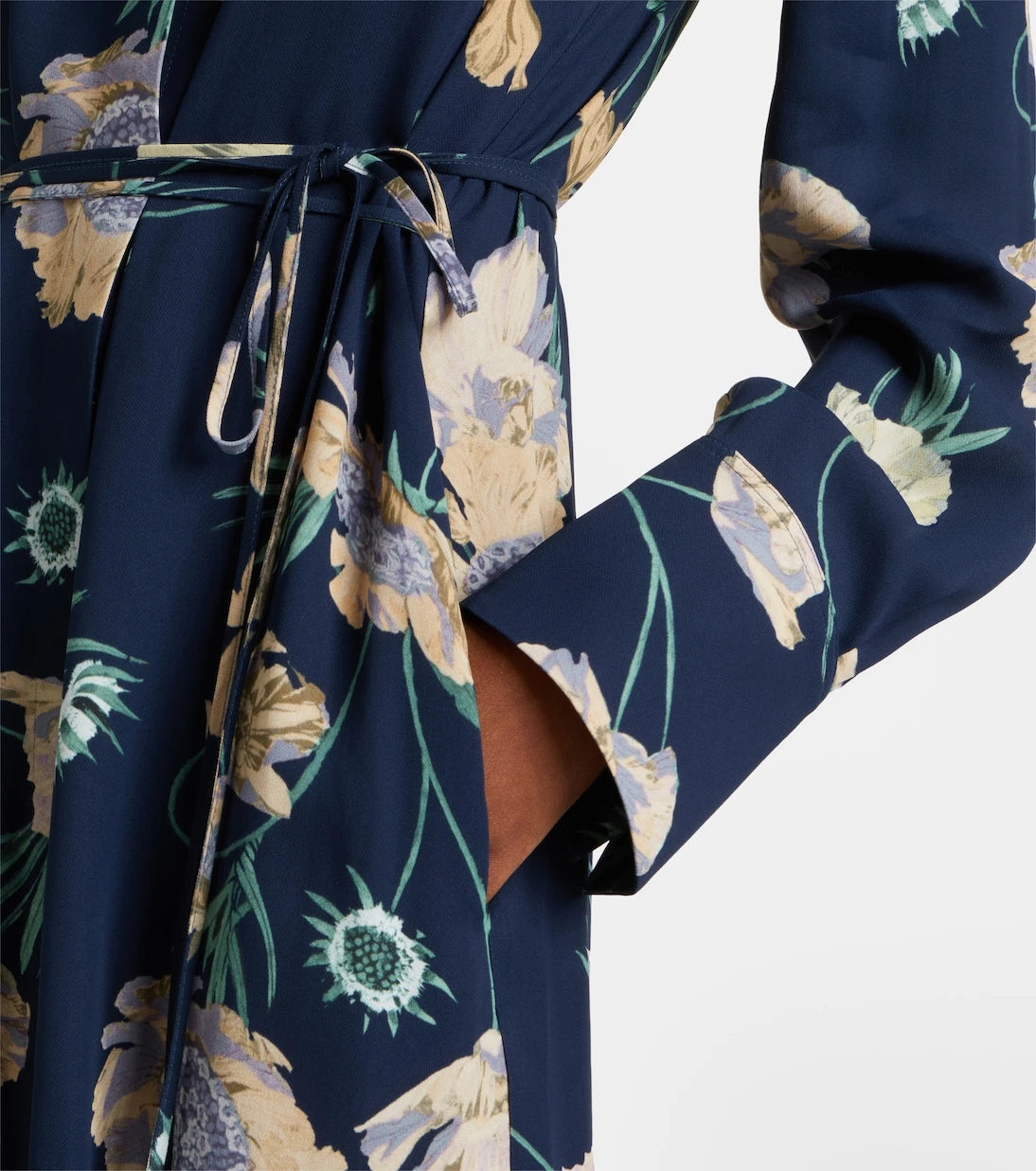 Erdem - Belted floral shirt dress