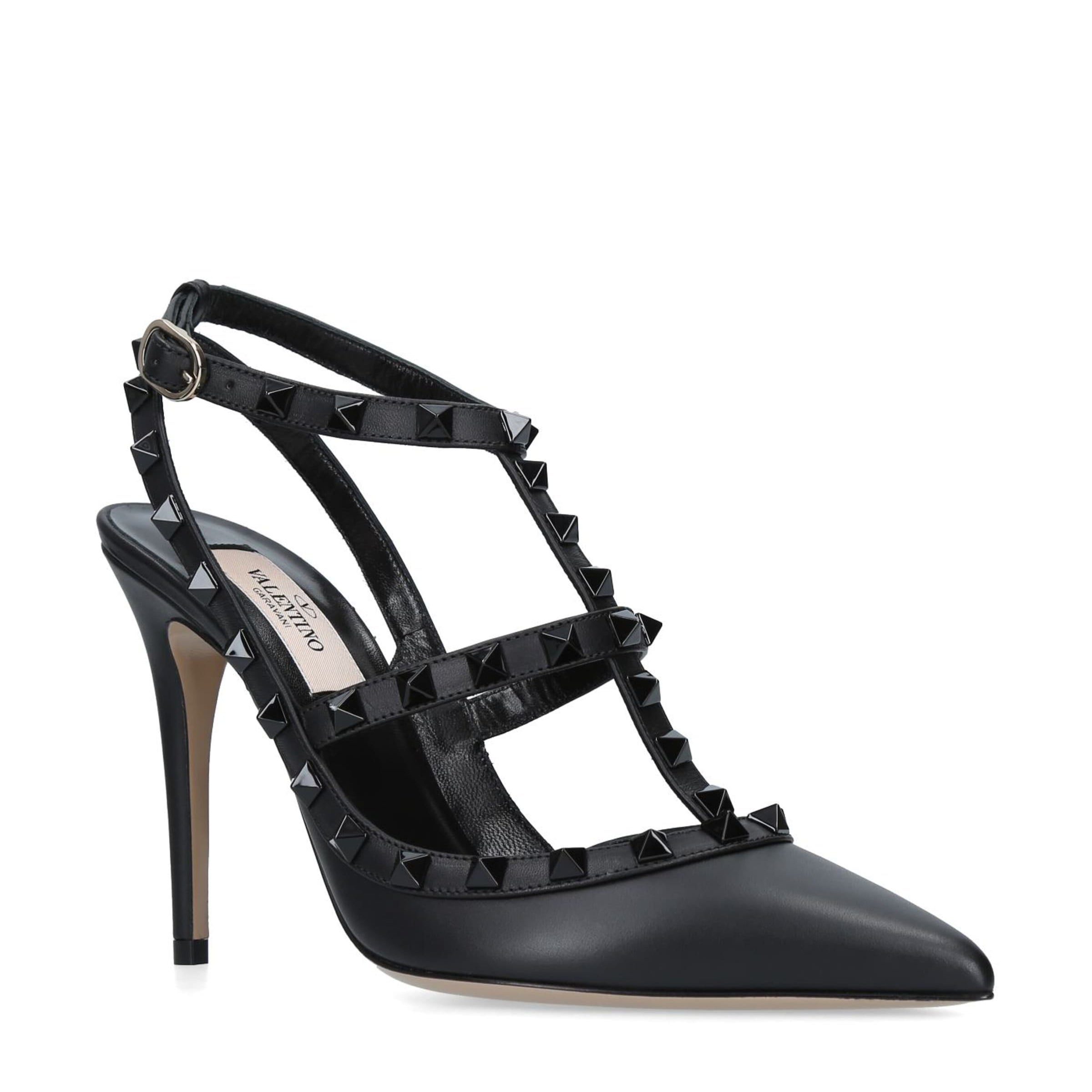Valentino Garavani Multi Leather Rockstud Heels 100