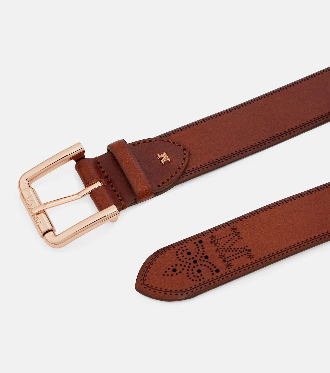 Max Mara - Monogram leather belt