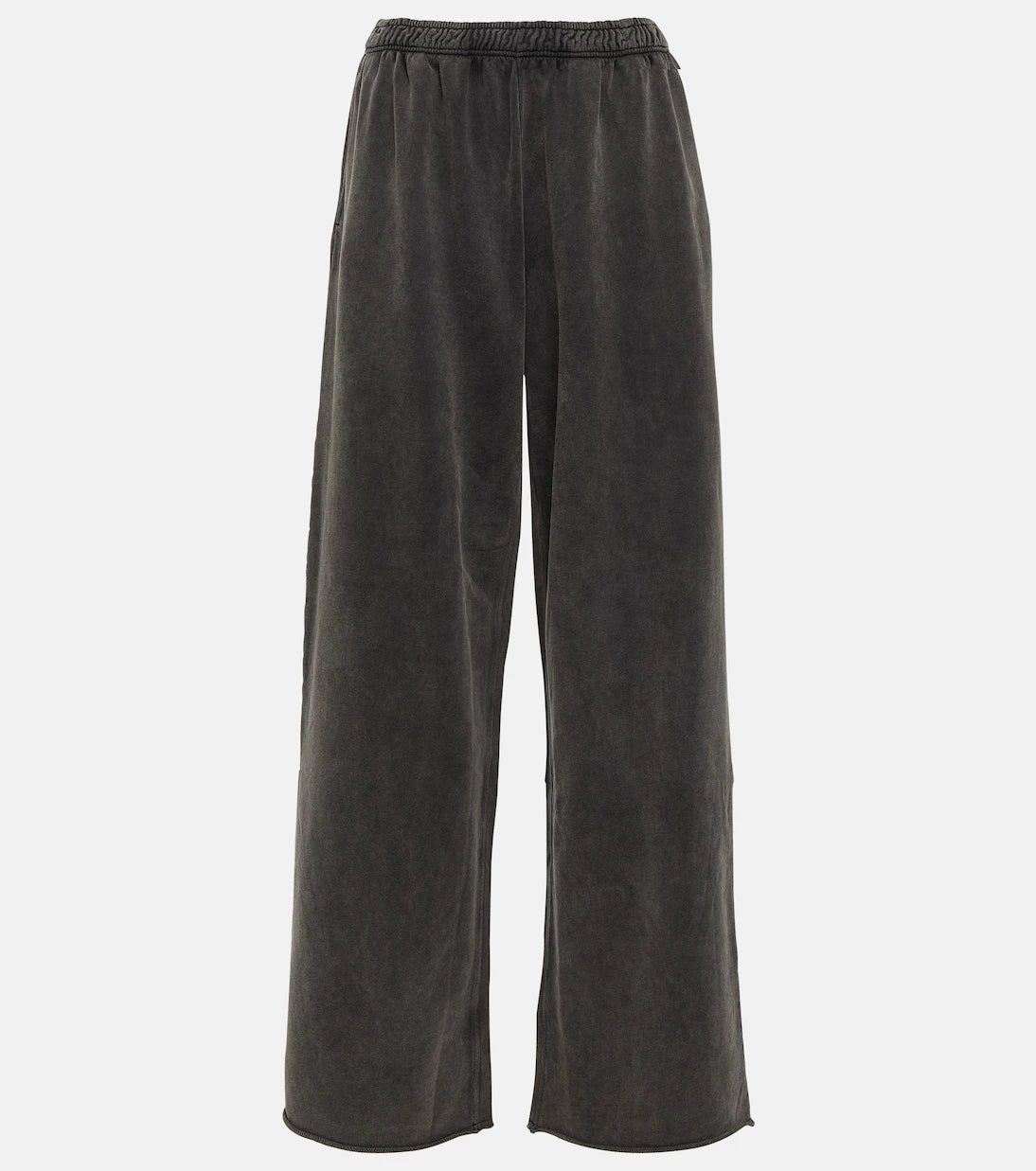 Acne Studios - بنطال Felin قطني بقصة أرجل واسعة
