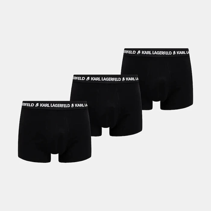 Karl Lagerfeld pamuklu elastan erkek boxer 3'lü