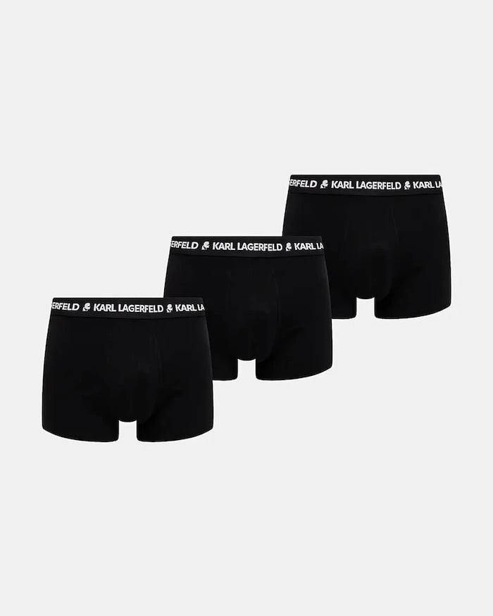 Karl Lagerfeld pamuklu elastan erkek boxer 3'lü