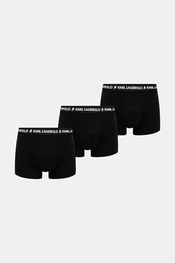 Karl Lagerfeld pamuklu elastan erkek boxer 3'lü