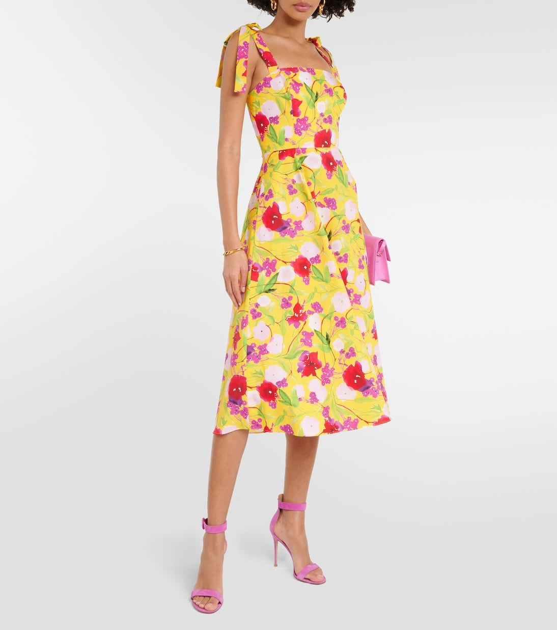 Carolina Herrera - Floral cotton midi dress