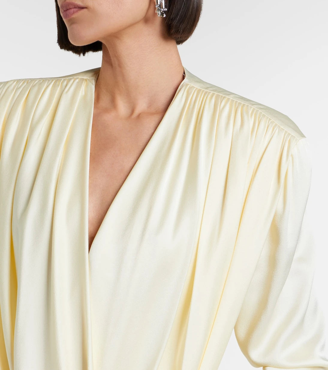 Stella McCartney - Draped satin minidress