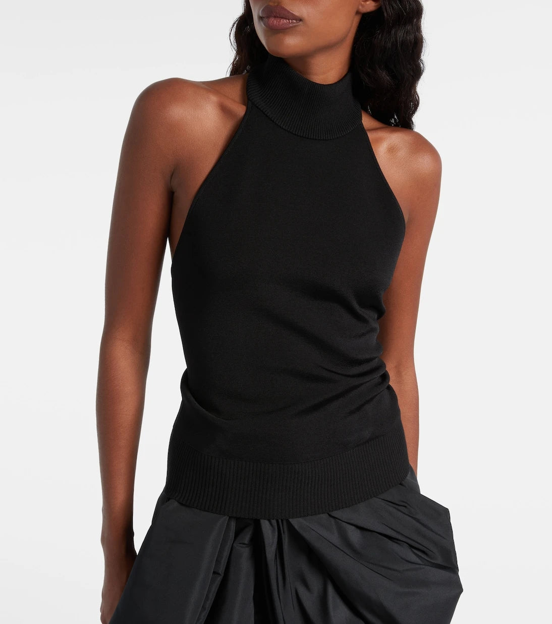 Givenchy - Halterneck open-back jersey top