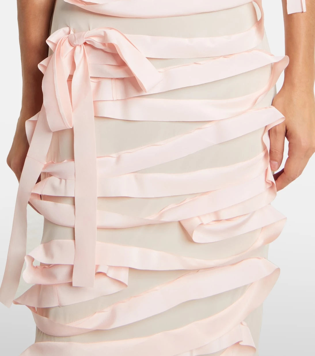 Acne Studios - Ribbon-detail midi dress