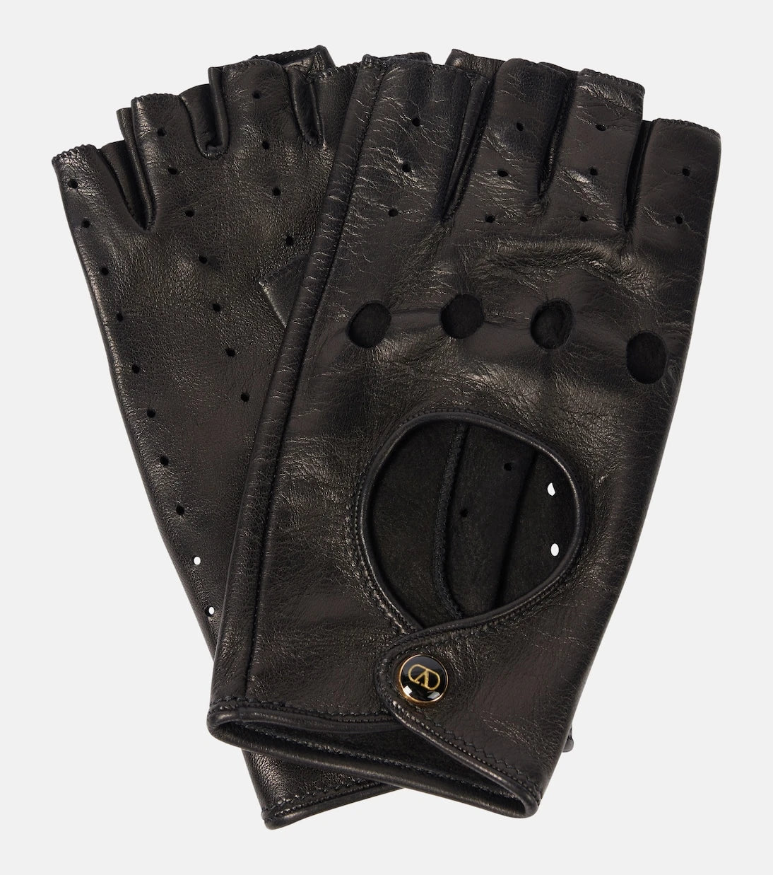 Valentino Garavani - Leather fingerless gloves