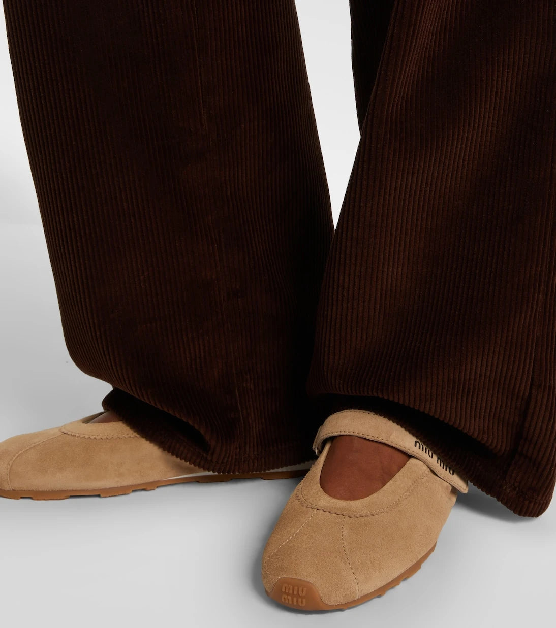 Miu Miu - Plume suede ballet flats