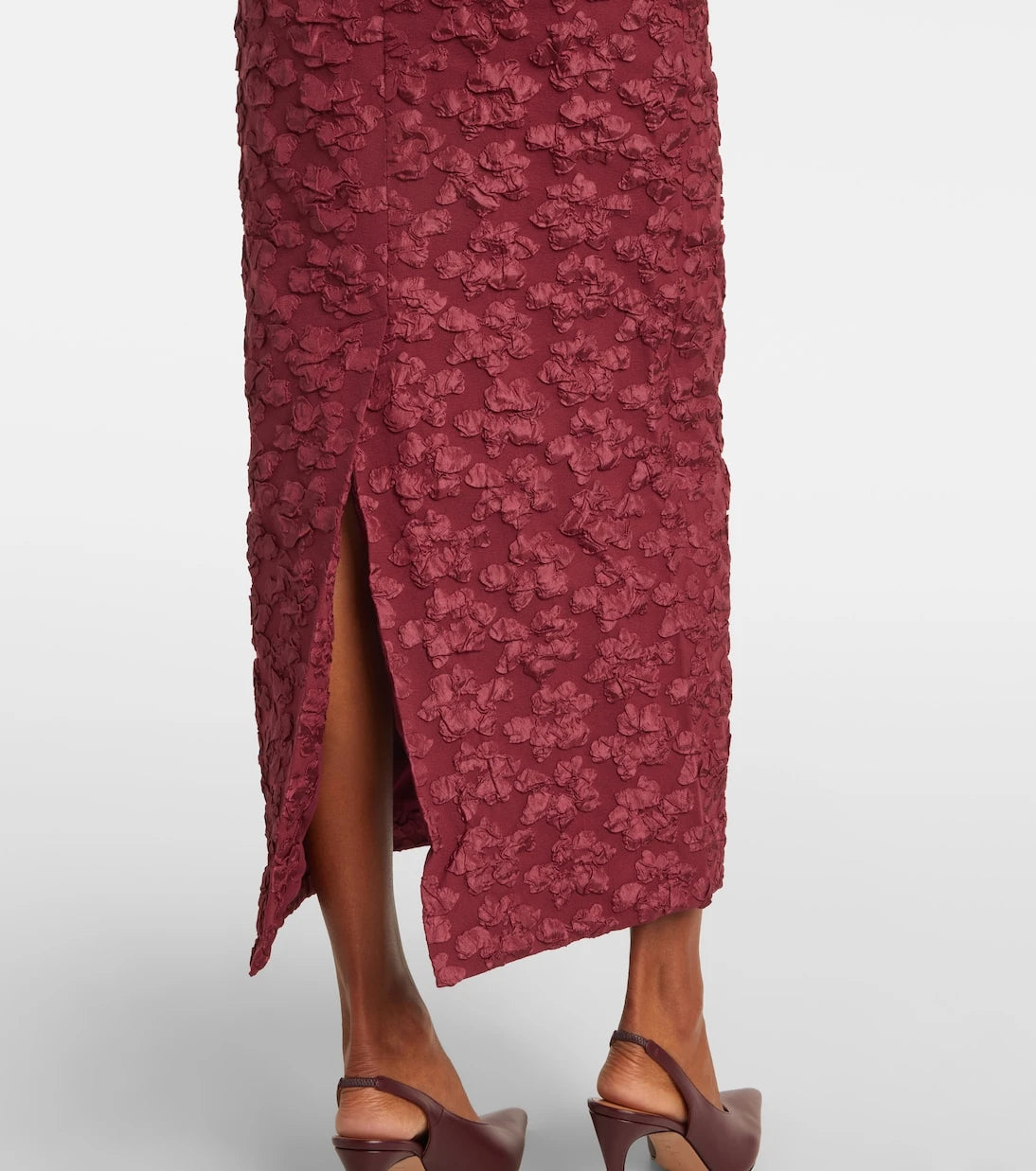 Rotate - Lori jacquard midi dress