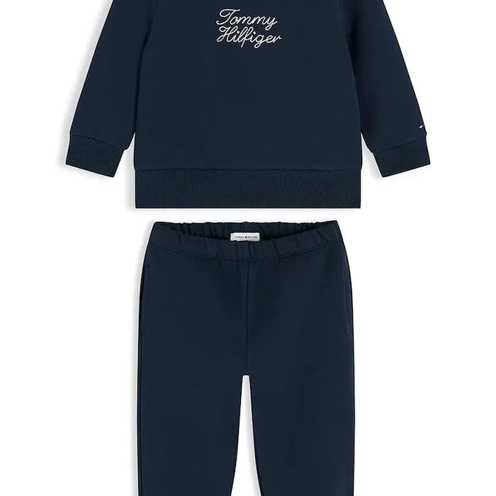 Tommy Hilfiger pamuklu bebek eşofman takımı