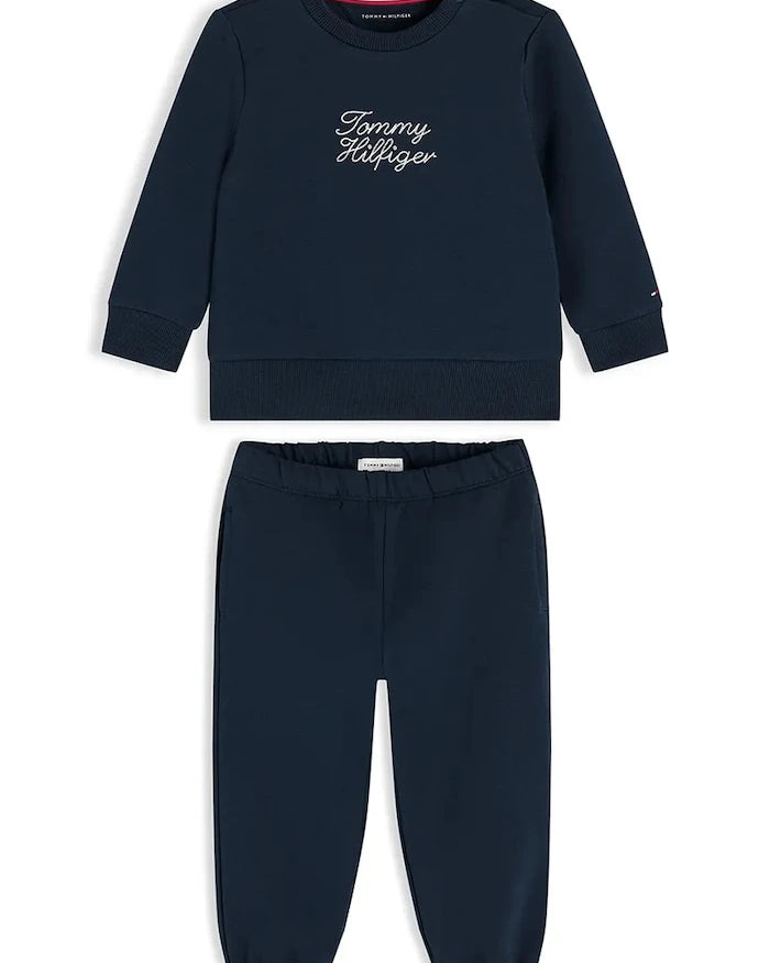 Tommy Hilfiger pamuklu bebek eşofman takımı