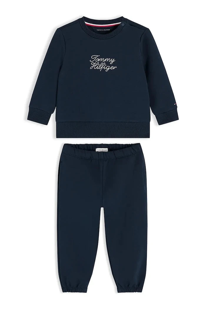 Tommy Hilfiger pamuklu bebek eşofman takımı