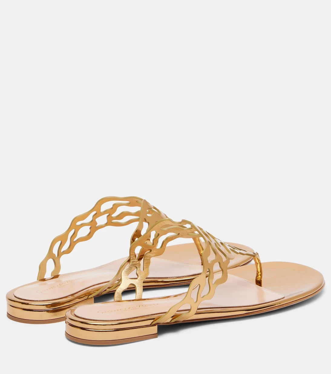 Gianvito Rossi - Metallic-leather sandals