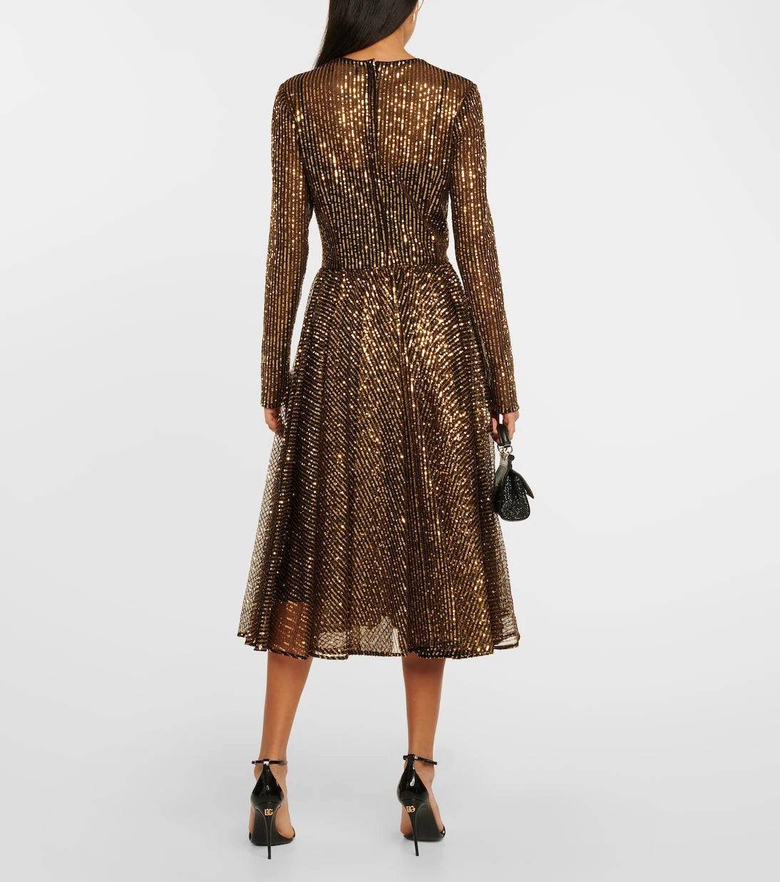 Dolce&Gabbana - Sequined tulle midi dress