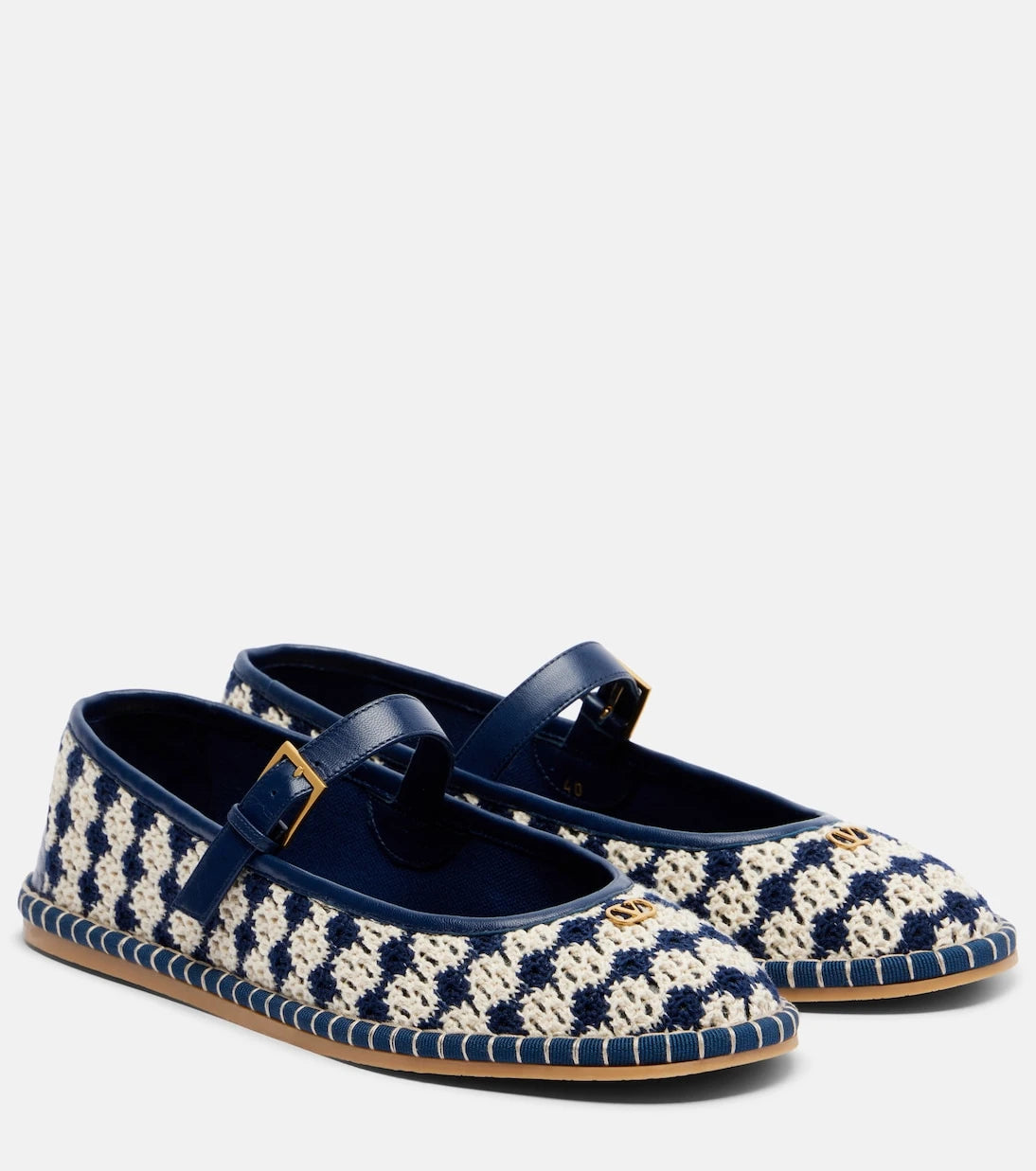 Valentino Garavani - La Cruisette crochet Mary Jane flats