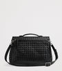Bottega Veneta Leather Intrecciato Archivist Cross-Body Bag