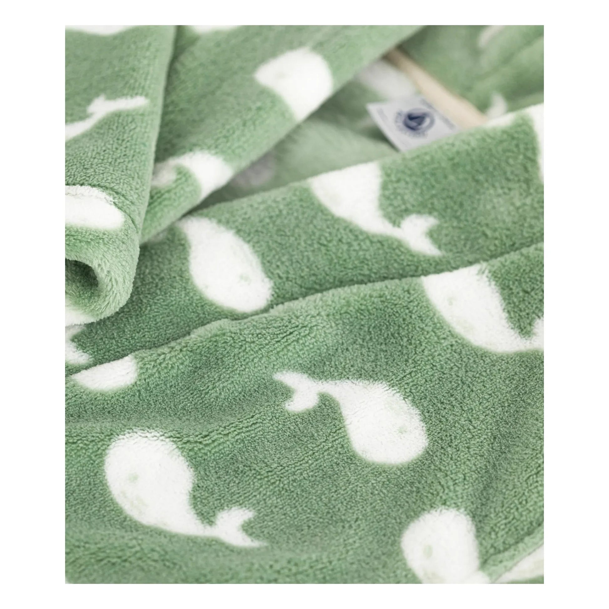 Petit Bateau - Whale Bathrobe | Sage