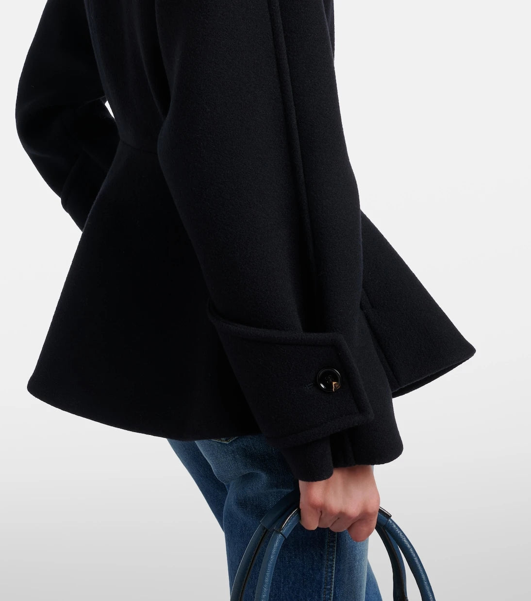 Chloé - Peplum wool-blend coat