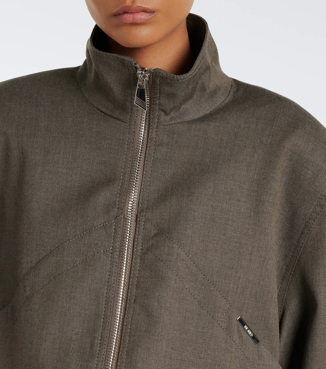 The Attico - Virgin wool-blend bomber jacket