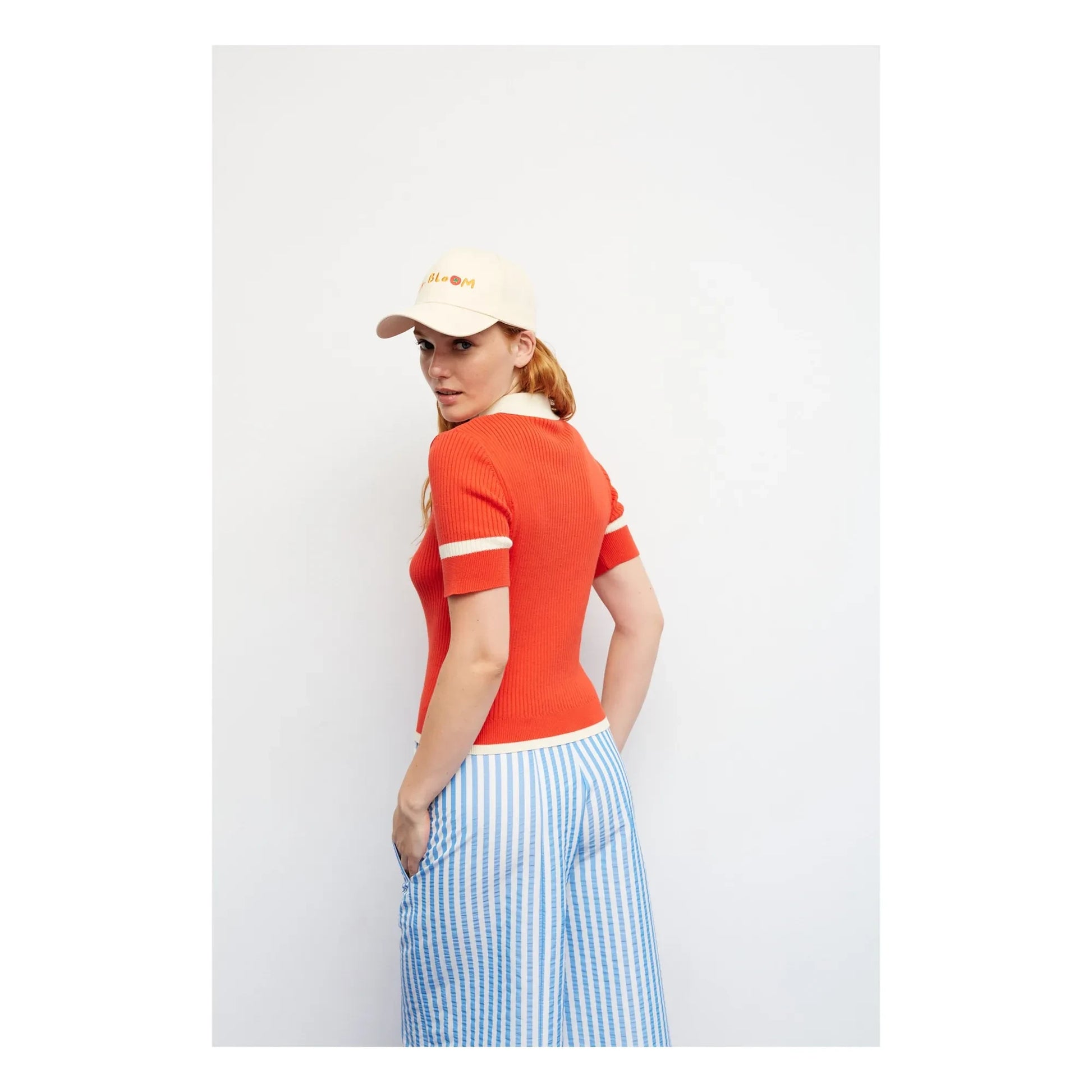 Dr Bloom - Trina Cotton polo shirt  | Red