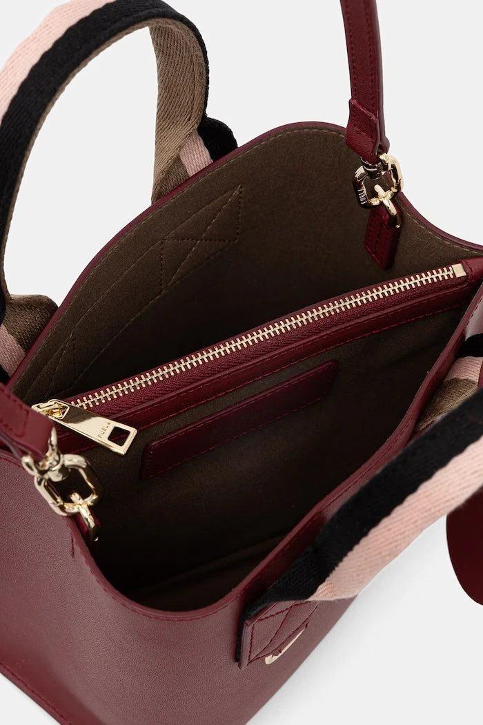 Furla чанта crossbody дамска от кожа Divide It Mini Tote