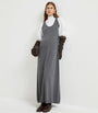 Brunello Cucinelli Grey Cashmere Maxi Dress