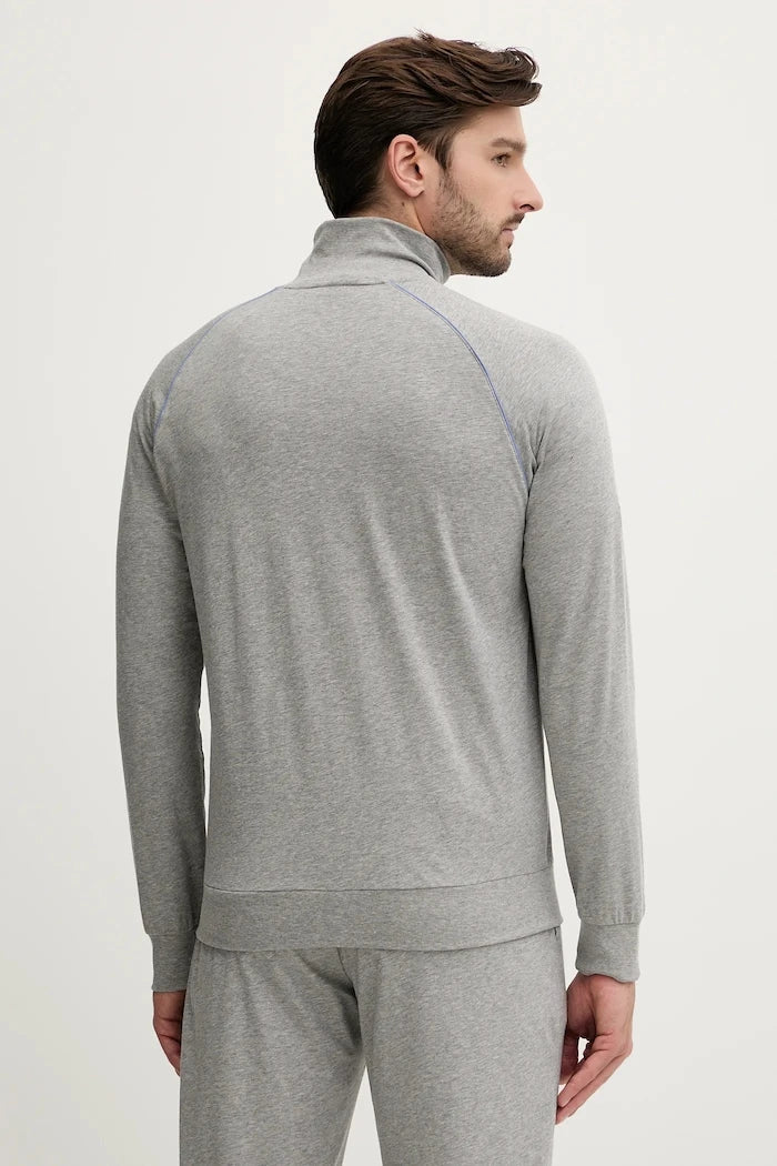 BOSS Erkek Pamuk ve Elastan Fermuarlı Sweatshirt Mix&Match Jacket Z